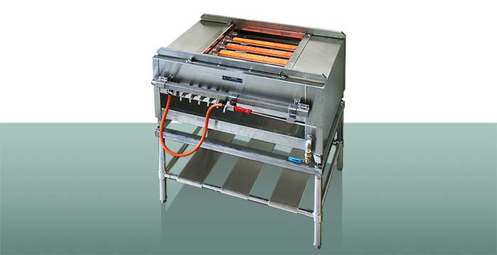 八木式 ガス赤外線 うなぎ串焼き器