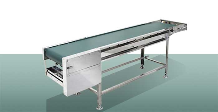 八木式 弁当箱蓋締めコンベヤー