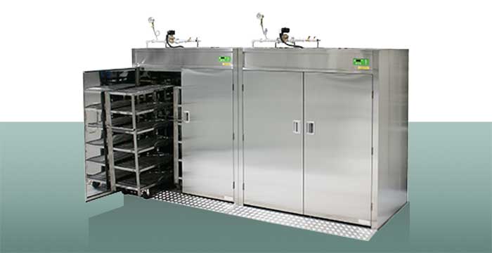 八木式 蒸気式 カートイン食器消毒保管庫