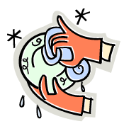 強力洗浄のイメージ