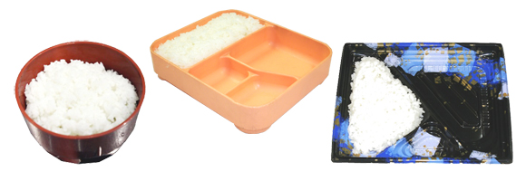 あらゆる形状の容器に盛り付け可能!のイメージ