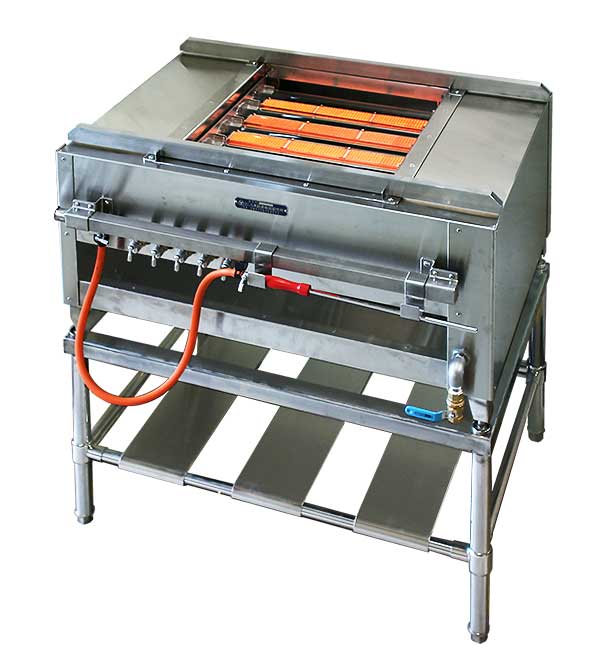 八木式 ガス赤外線 うなぎ串焼き器