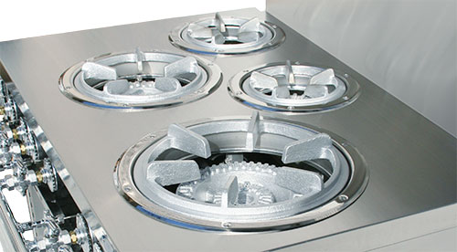 サイズ違いのバーナーのイメージ