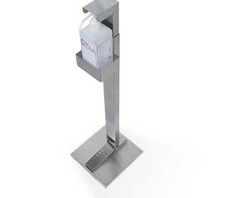 足踏み式で清潔で安全!