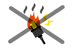 漏電の心配なし!のイメージ